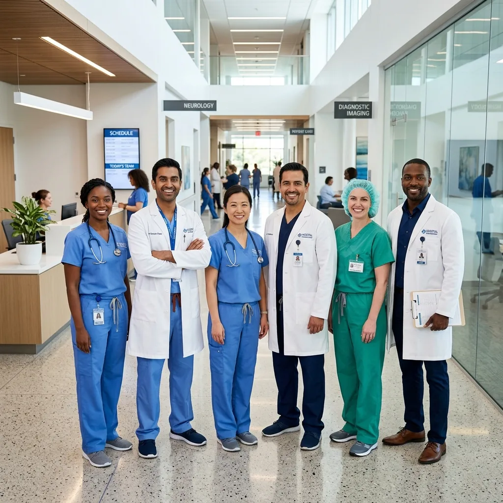 Doctors and staff of Ganpati Hospital